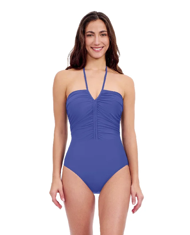 Profile By Gottex Tutti Frutti Bandeau One Piece Swimsuit Full Coverage Swimsuit