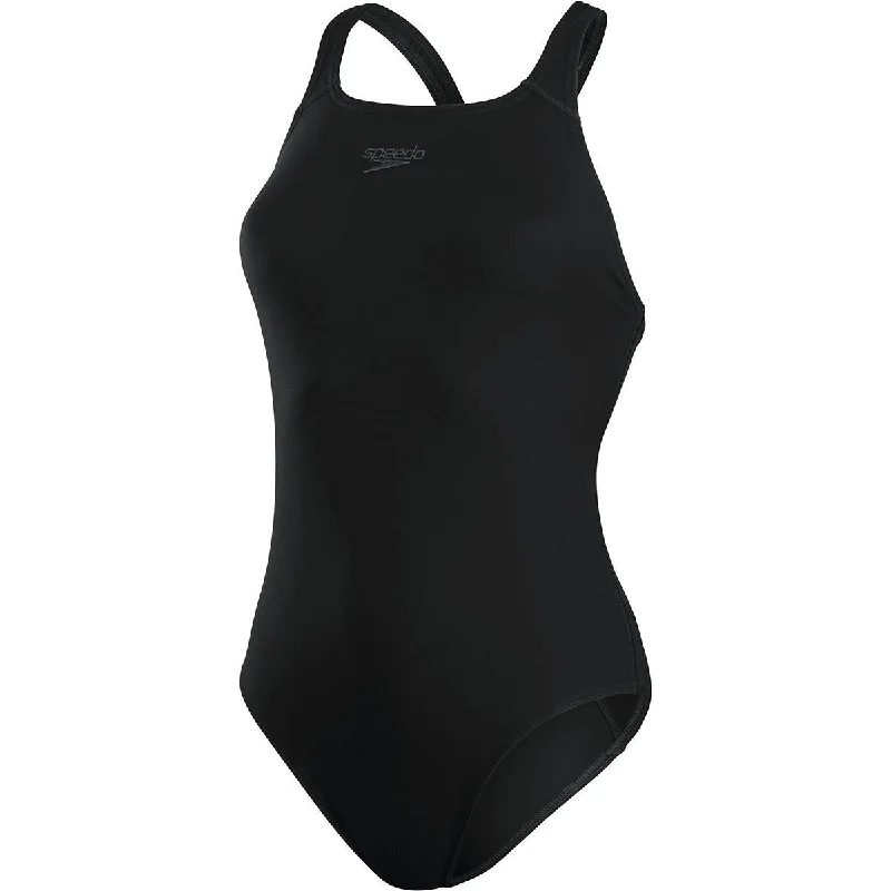 Speedo Eco Endurance+ Medalist Swimsuit - Womens - Black Sleek Full Coverage