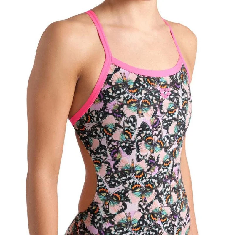 W Butterflies Swimsuit Challenge Back Classic Monokini Design