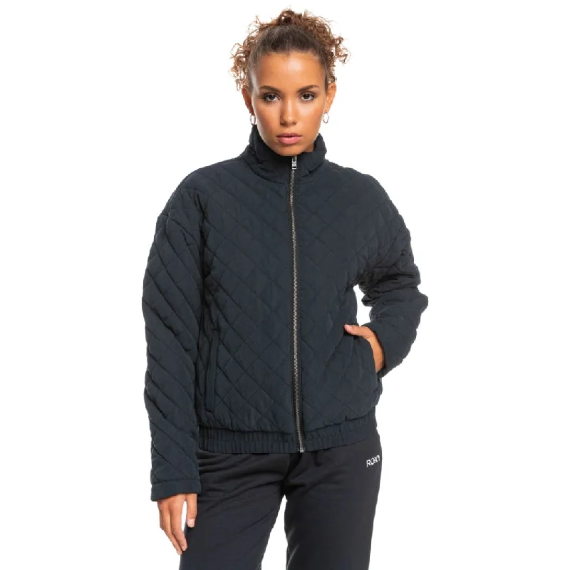 Path To Paradise - Quilted Jacket Belted Jacket Elasticated Jacket Padded Jacket