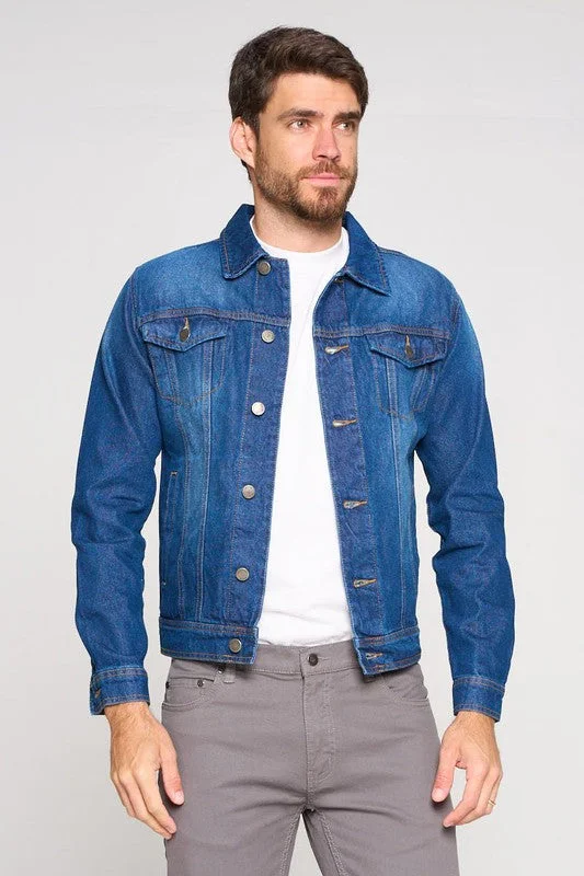 Men's Denim Jacket Print Jacket Jacquard Jacket Patchwork Jacket