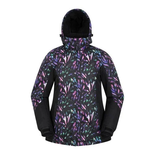 Mountain Warehouse Womens/Ladies Dawn II Kaleidoscope Ski Jacket Lace Jacket Ribbed Jacket Sequined Jacket