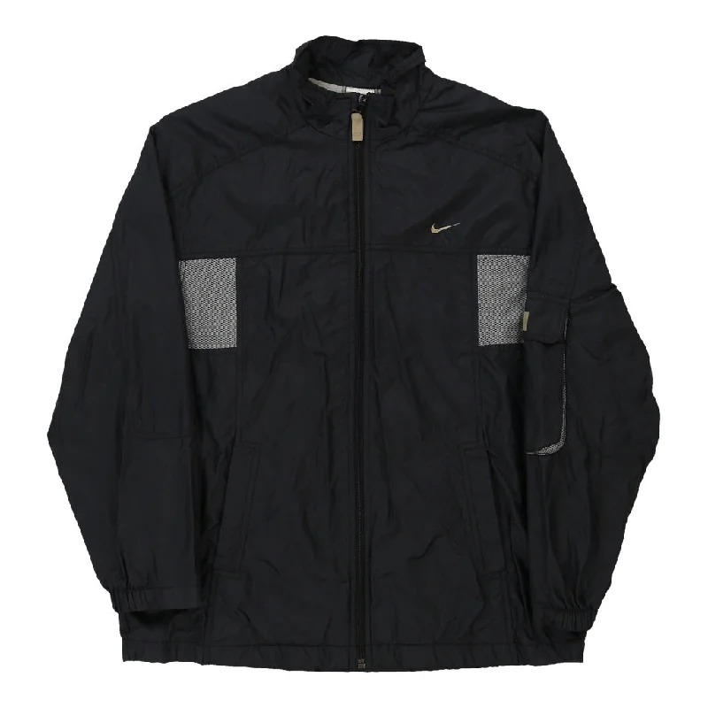 Nike Jacket - XL Black Nylon Blend Denim Jacket Leather Jacket Suede Jacket