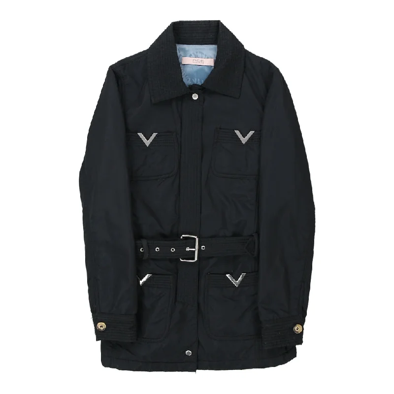 R.E.D Valentino Jacket - Medium Navy Polyester Blend Chenille Jacket Brocade Jacket Lace Jacket