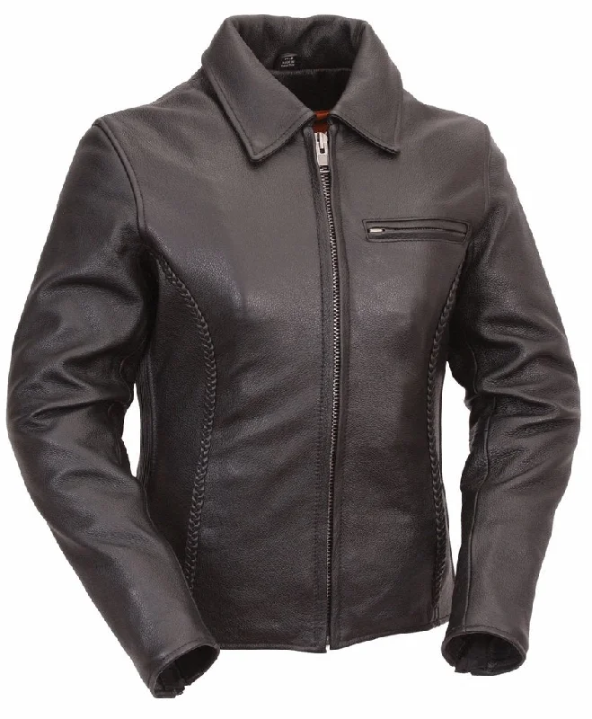 Women's Clean Cruiser Leather Jacket Clean Look Corduroy Jacket Velvet Jacket Brocade Jacket