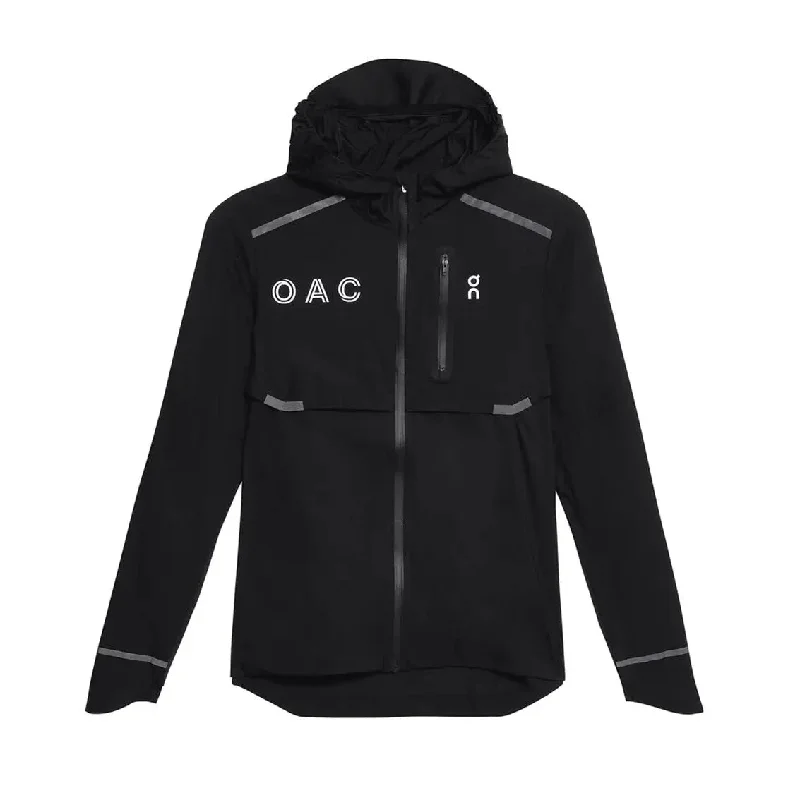 Womens On Running OAC Weather Jacket - Black Denim Jacket Leather Jacket Suede Jacket