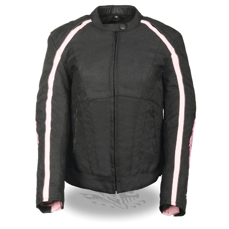 Women's Textile Jacket w/ Stud & Wings Detailing Nylon Fabric Polyester Fabric Spandex Fabric