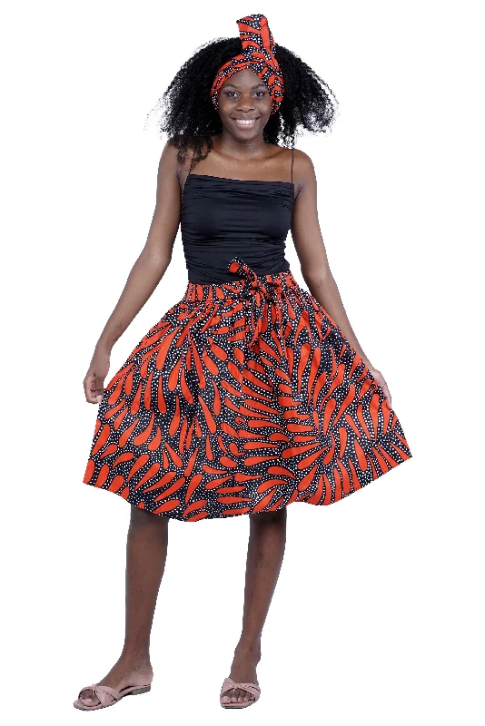 African Mini Skirts patchwork skirt art