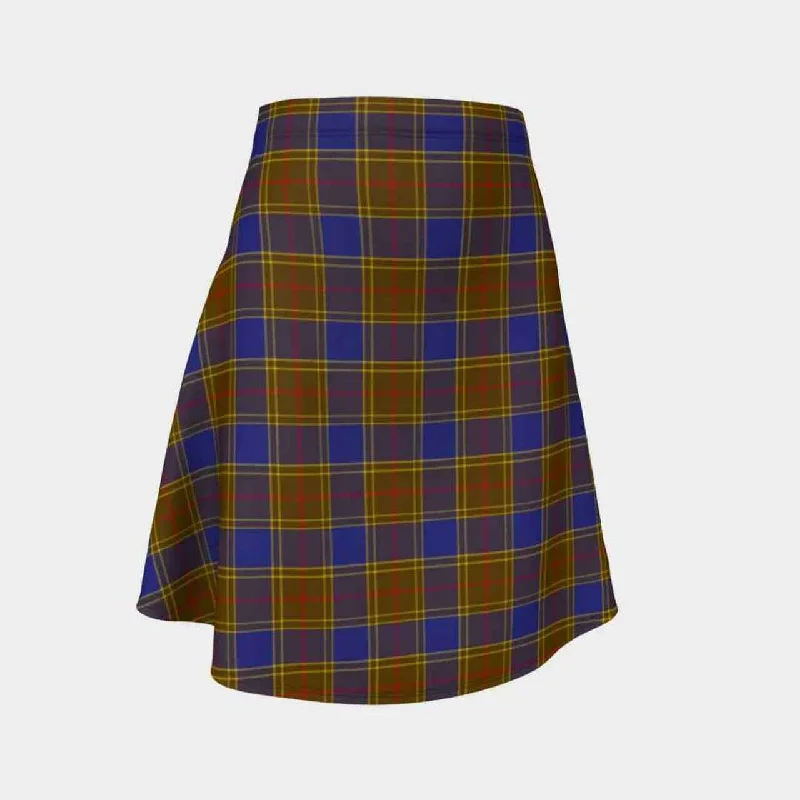 Balfour Modern Tartan Flared Skirt high waist skirt