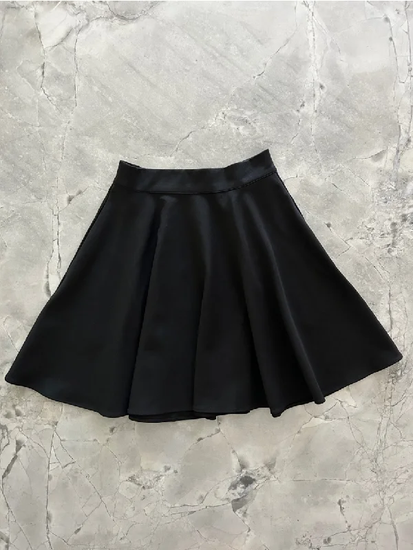 Harper Skater Skirt in Black by Retrolicious denim skirt trendy