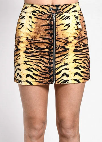 Tiger Mini Skirt by Tripp NYC cashmere skirt plush